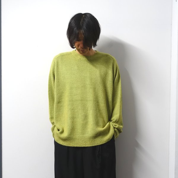 <img class='new_mark_img1' src='https://img.shop-pro.jp/img/new/icons13.gif' style='border:none;display:inline;margin:0px;padding:0px;width:auto;' />URU(ウル)/CREW NECK KNIT/Y.Green