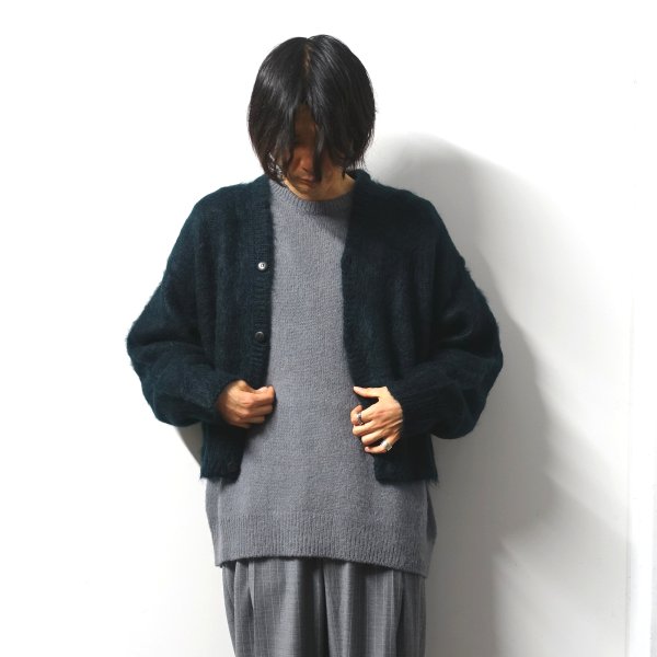 <img class='new_mark_img1' src='https://img.shop-pro.jp/img/new/icons13.gif' style='border:none;display:inline;margin:0px;padding:0px;width:auto;' />URU(ウル)/KNIT CARDIGAN/D.Green