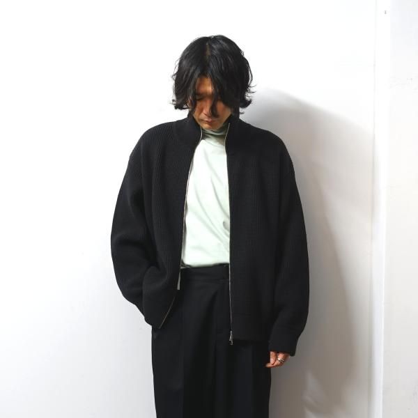 stein OVERSIZED DRIVERS KNIT ZIP JACKET□OVE