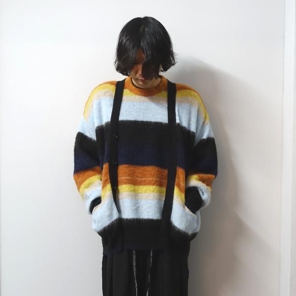 stein(シュタイン)/COLOR COMBINATION MOHAIR CARDIGAN/Multi stripes 