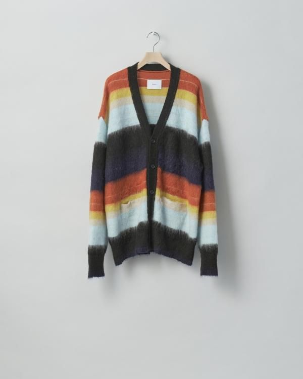 stein(シュタイン)/COLOR COMBINATION MOHAIR CARDIGAN/Multi stripes