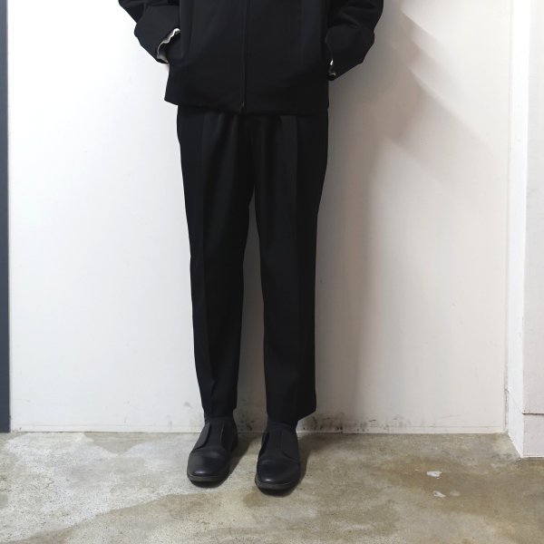 stein(シュタイン)/WIDE TAPERED TROUSERS/Black　通販 取り扱い-CONCRETE RIVER