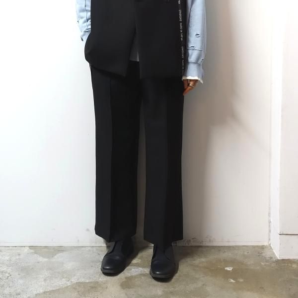 ETHOSENS(エトセンス)/Ear name slacks/Iron black 通販 取り扱い