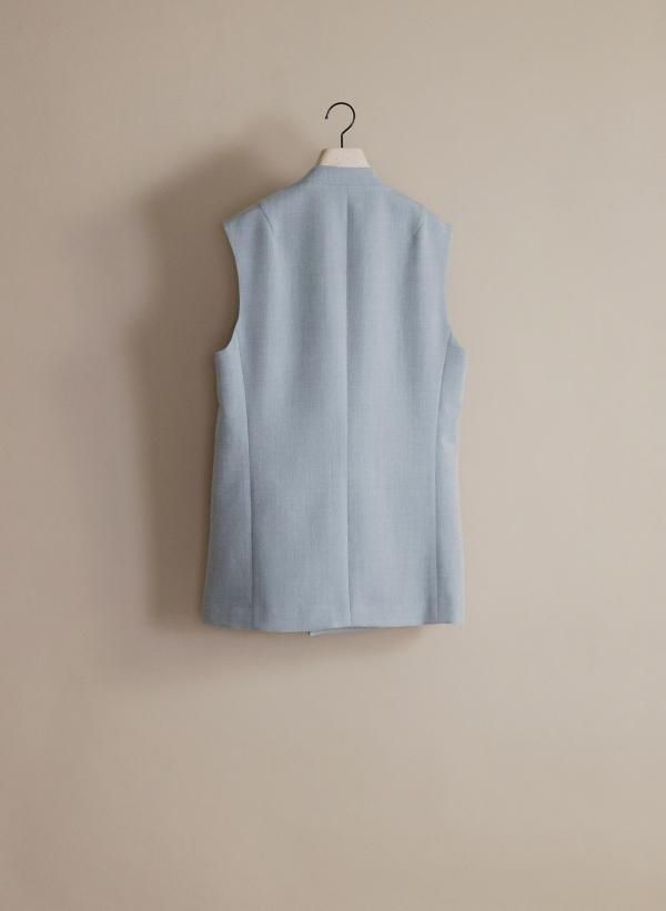 ETHOSENS(エトセンス)/Ear name vest/Saxe blue 通販 取り扱い