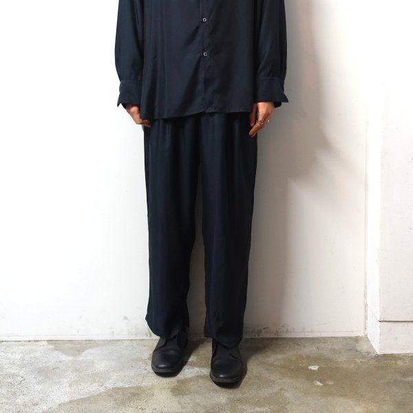 stein(シュタイン)/CUPRO WIDE EASY TROUSERS/Black 通販 取り扱い ...