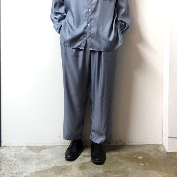 stein(シュタイン)/CUPRO WIDE EASY TROUSERS/Blue grey 通販 取り扱い 