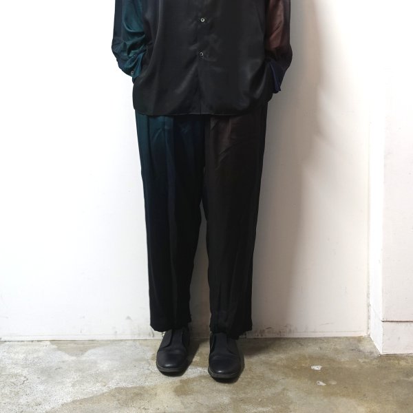 【stein】CUPRO WIDE EASY TROUSERS ブラックS