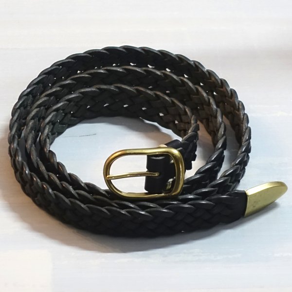 URU(ウル)/LEATHER BELT/Black 通販 取り扱い-CONCRETE RIVER