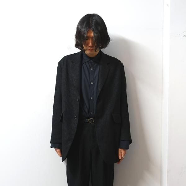 URU(ウル)/3 BUTTON JACKET/Black 通販 取り扱い-CONCRETE RIVER