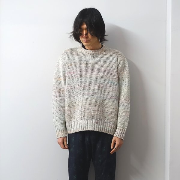 <img class='new_mark_img1' src='https://img.shop-pro.jp/img/new/icons13.gif' style='border:none;display:inline;margin:0px;padding:0px;width:auto;' />URU(ウル)/CREW NECK KNIT/L.Beige
