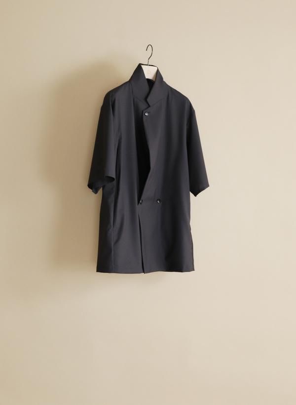 ETHOSENS(エトセンス)/Short sleeve jacket/Iron black 通販