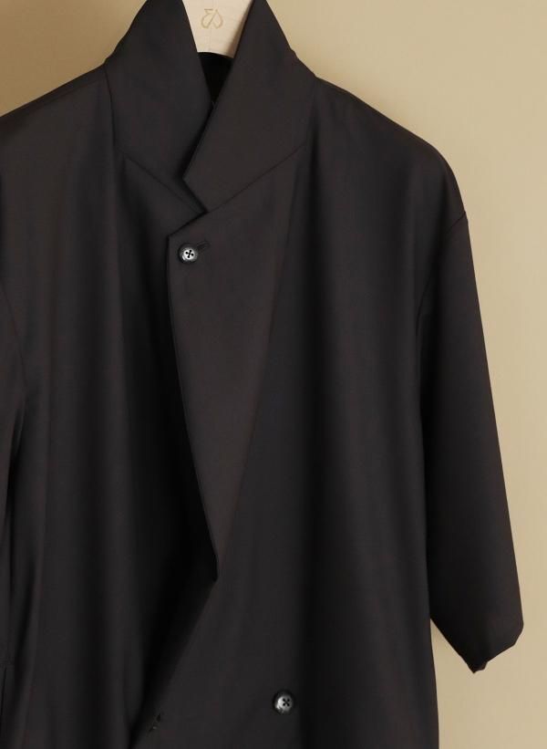 ETHOSENS(エトセンス)/Short sleeve jacket/Iron black 通販