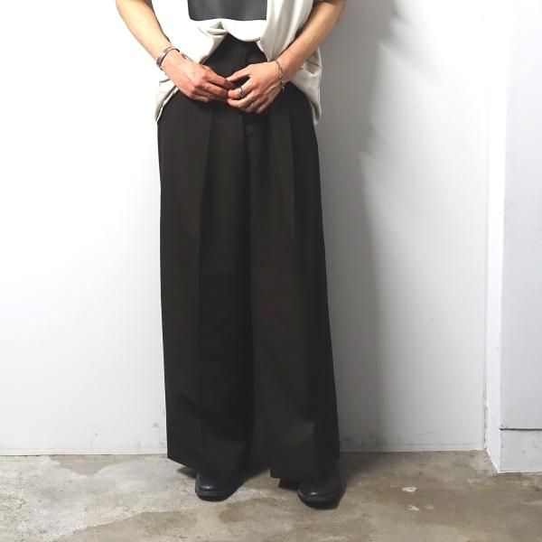 stein(シュタイン)/EXTRA WIDE TROUSERS/Military khaki 通販 取り扱い