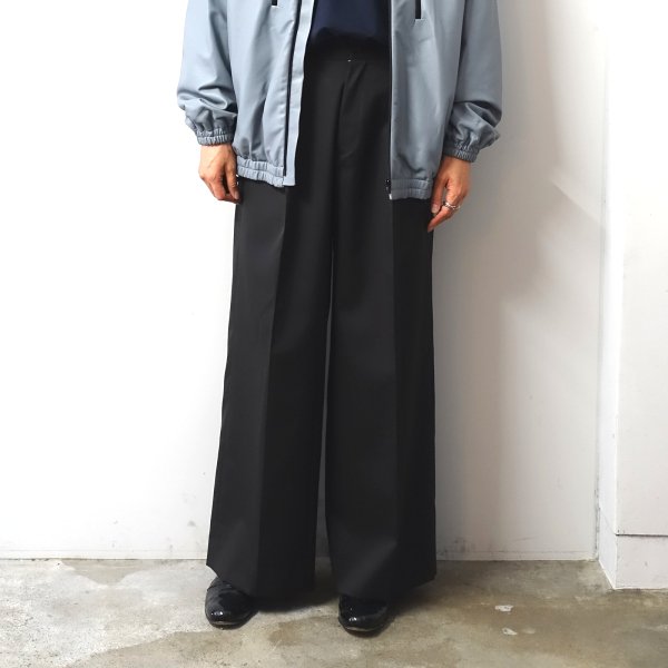 stein(奿)/EXTRA WIDE TROUSERS/Dark charcoal