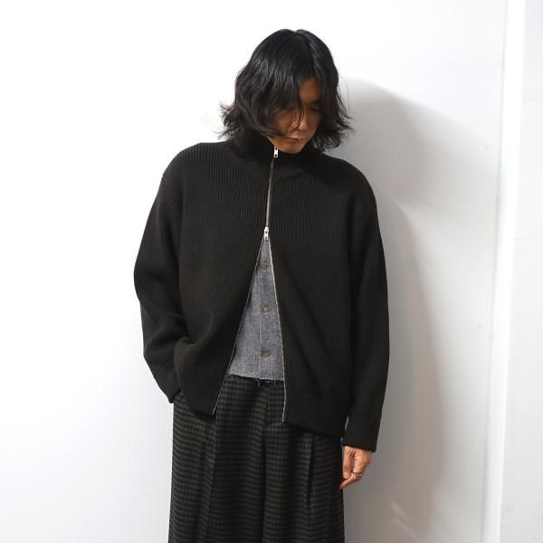 stein(シュタイン)/OVERSIZED DRIVERS KNIT ZIP JACKET/Military khaki 