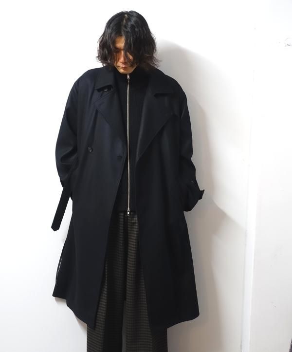 stein(シュタイン)/OVERSIZED DOUBLE BREASTED COAT/Black 通販