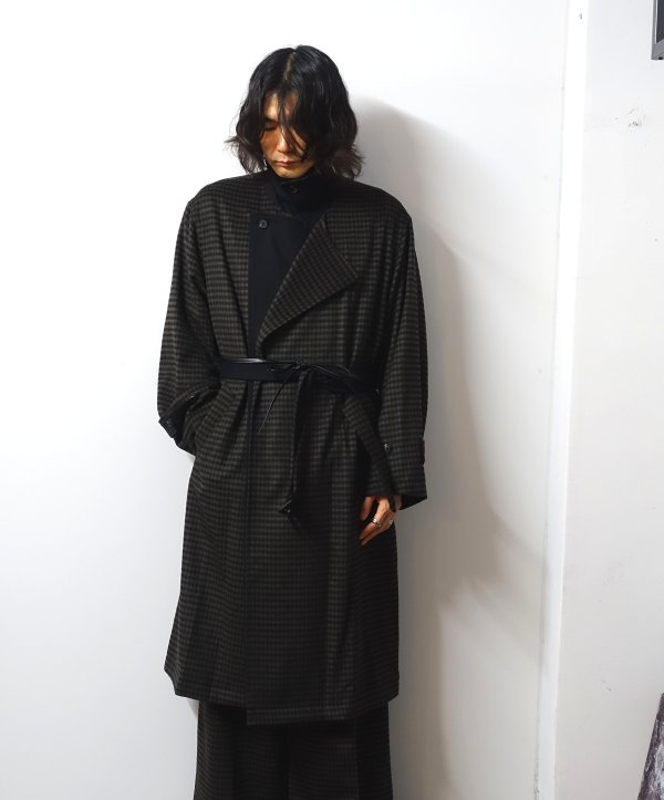 stein(シュタイン)/DOUBLE LAPELED DOUBLE BREASTED COAT/Gingham ...