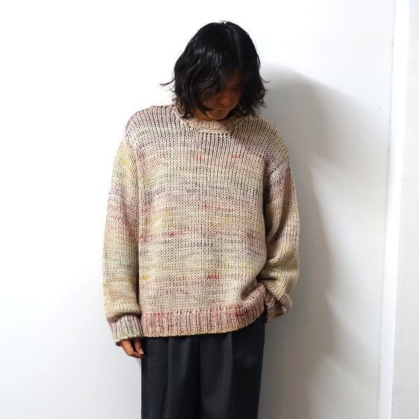 <img class='new_mark_img1' src='https://img.shop-pro.jp/img/new/icons13.gif' style='border:none;display:inline;margin:0px;padding:0px;width:auto;' />URU(ウル)/CREW NECK KNIT/L.Beige