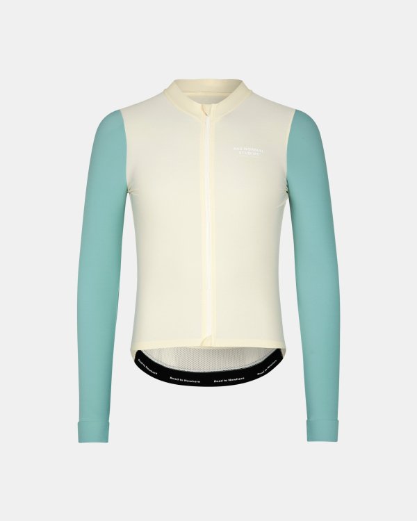 PAS NORMAL STUDIOS(パスノーマルスタジオ)/Men's Mechanism Long Sleeve Jersey/Off  White/Light Teal　通販 取り扱い-CONCRETE RIVER