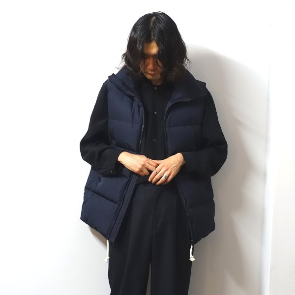 <img class='new_mark_img1' src='https://img.shop-pro.jp/img/new/icons13.gif' style='border:none;display:inline;margin:0px;padding:0px;width:auto;' />URU(ウル)/DOWN VEST/Navy