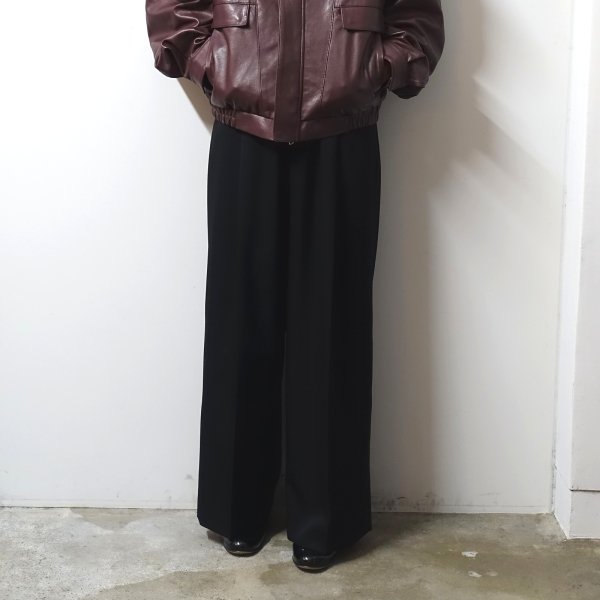 stein(シュタイン)/EXTRA WIDE TROUSERS/BLACK 通販 取り扱い-CONCRETE 