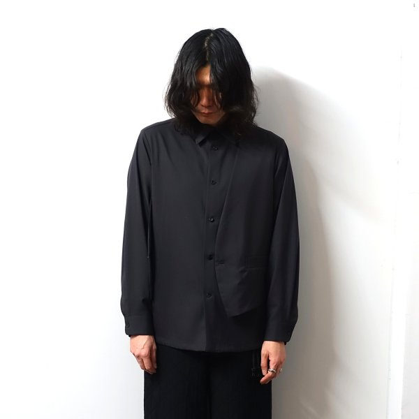 ETHOSENS(エトセンス)/Gilet shirt/Iron black 通販 取り扱い-CONCRETE