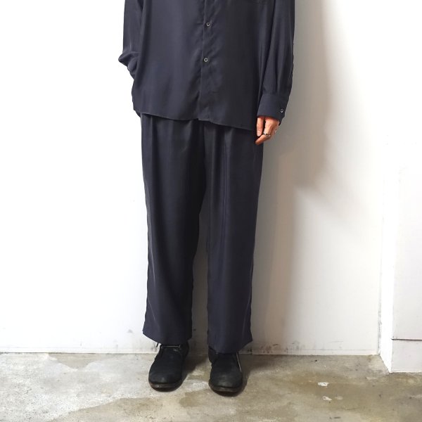 stein(シュタイン)/CUPRO WIDE EASY TROUSERS/CHARCOAL 通販 取り扱い 