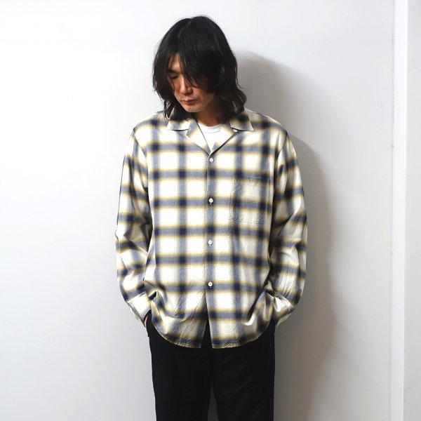 <img class='new_mark_img1' src='https://img.shop-pro.jp/img/new/icons13.gif' style='border:none;display:inline;margin:0px;padding:0px;width:auto;' />URU()/OPEN COLLAR L/S SHIRTS/YELLOW