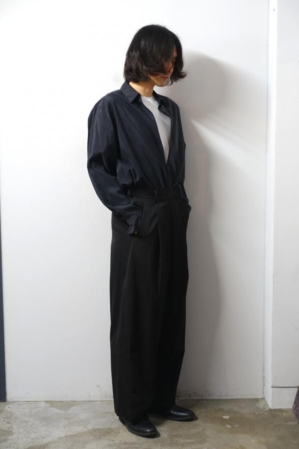 ssstein(シュタイン)/OVERTUCKED EXTRA WIDE TROUSERS/DARK