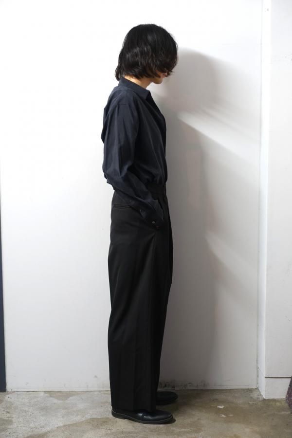 ssstein(シュタイン)/OVERTUCKED EXTRA WIDE TROUSERS/DARK