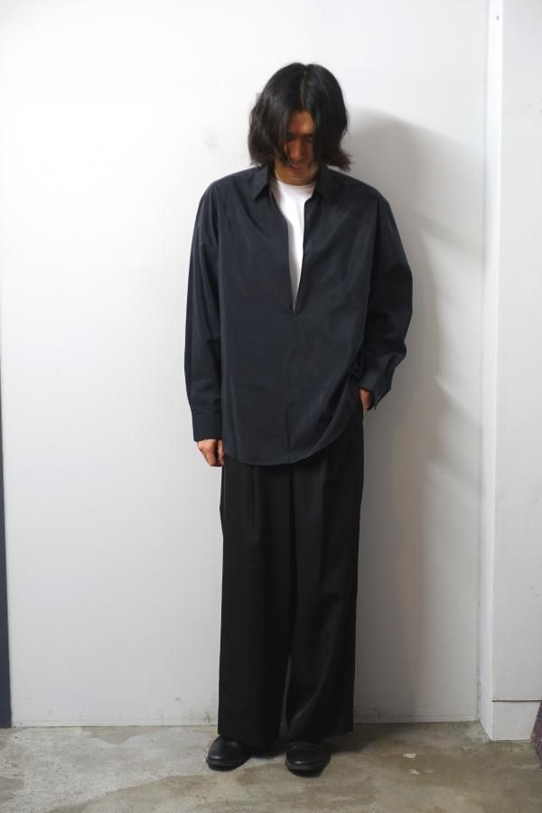 ssstein(シュタイン)/OVERTUCKED EXTRA WIDE TROUSERS/DARK