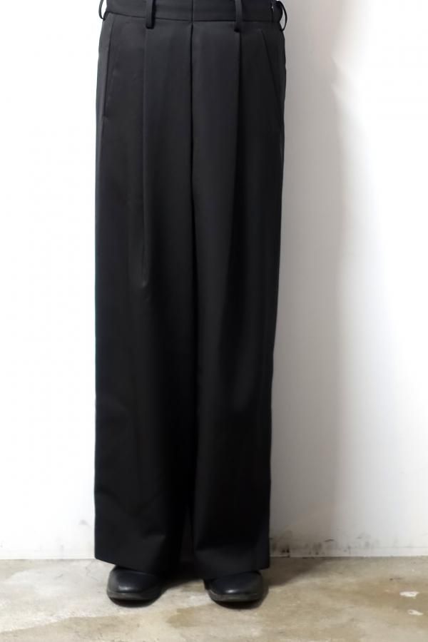 ssstein(シュタイン)/OVERTUCKED EXTRA WIDE TROUSERS/DARK
