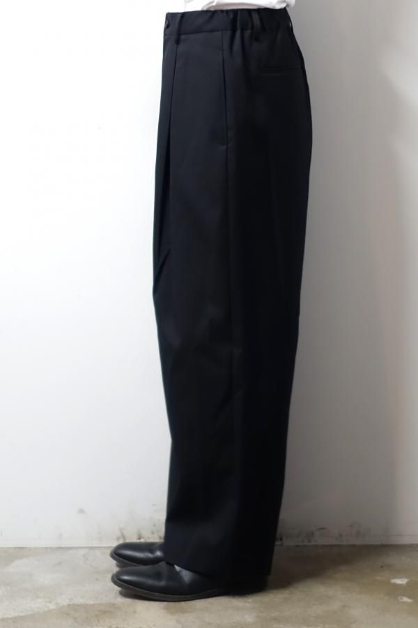 ssstein(シュタイン)/EASY WIDE TROUSERS/BLACK 通販 取り扱い