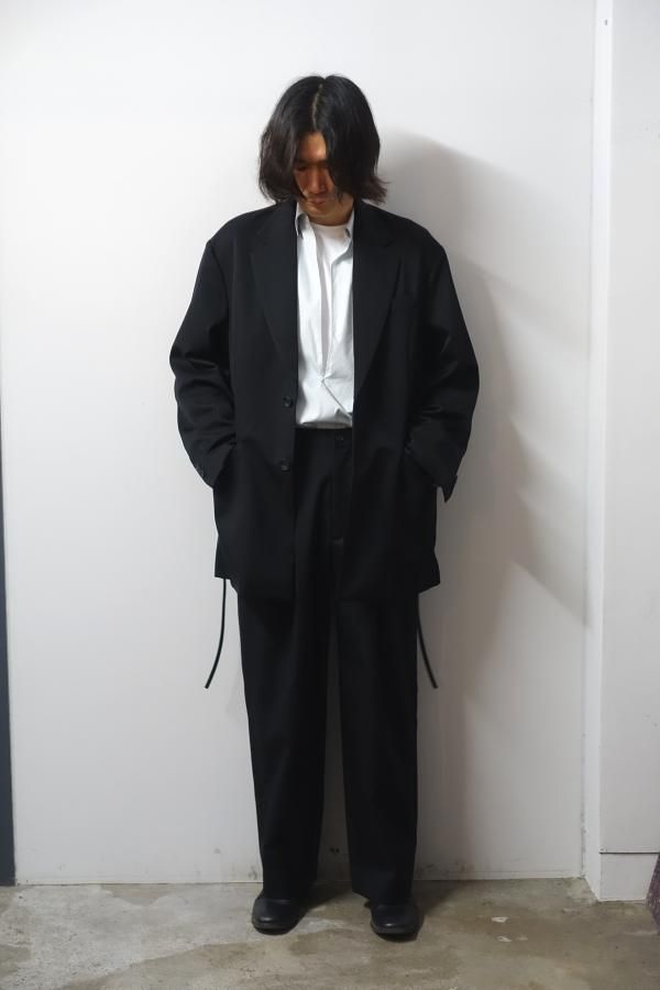 ssstein(シュタイン)/EASY WIDE TROUSERS/BLACK 通販 取り扱い
