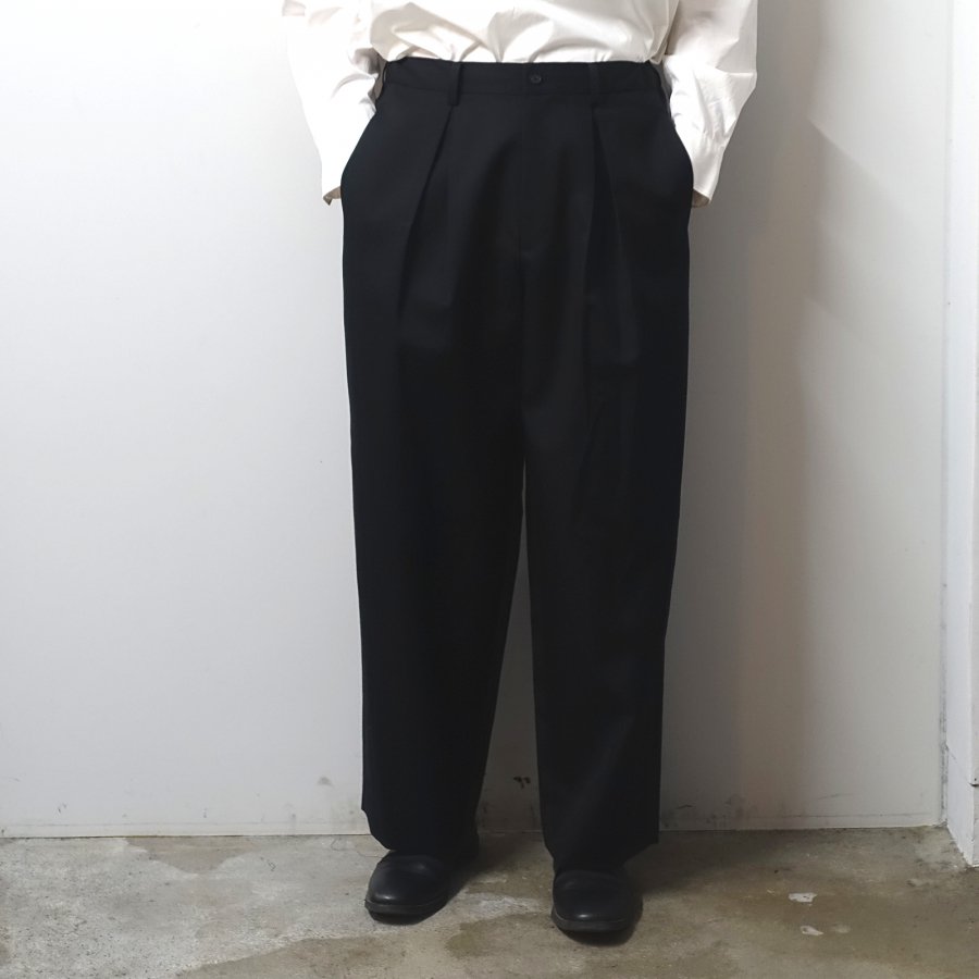 <img class='new_mark_img1' src='https://img.shop-pro.jp/img/new/icons13.gif' style='border:none;display:inline;margin:0px;padding:0px;width:auto;' />ssstein(奿)/EASY WIDE TROUSERS/BLACK