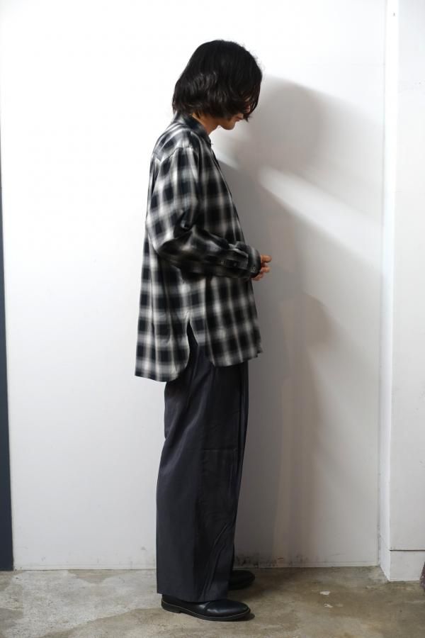 ssstein(シュタイン)/SILK NYLON EASY WIDE TROUSERS/BLACK 通販 ssstein(シュタイン)/SILK NYLON EASY WIDE TROUSERS/BLACK 通販