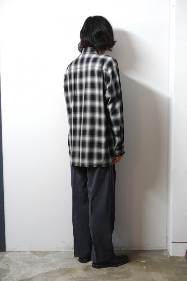 ssstein(シュタイン)/SILK NYLON EASY WIDE TROUSERS/BLACK 通販 ssstein(シュタイン)/SILK NYLON EASY WIDE TROUSERS/BLACK 通販