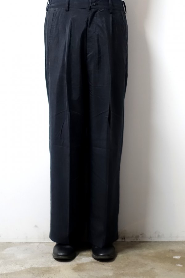 ssstein(シュタイン)/SILK NYLON EASY WIDE TROUSERS/BLACK 通販 取り扱い-CONCRETE RIVER