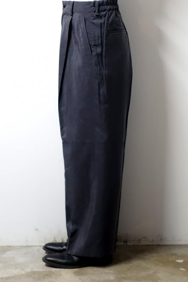 ssstein(シュタイン)/SILK NYLON EASY WIDE TROUSERS/CHARCOAL ssstein(シュタイン)/SILK NYLON EASY WIDE TROUSERS/CHARCOAL