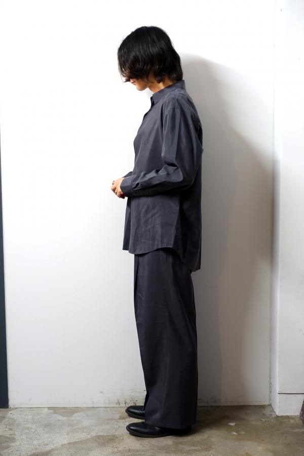 w*m様 WIDE EASY TROUSER .10 sublations×si ssstein(シュタイン)/SILK NYLON EASY WIDE TROUSERS/CHARCOAL