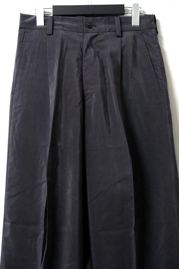 ssstein(シュタイン)/SILK NYLON EASY WIDE TROUSERS/CHARCOAL