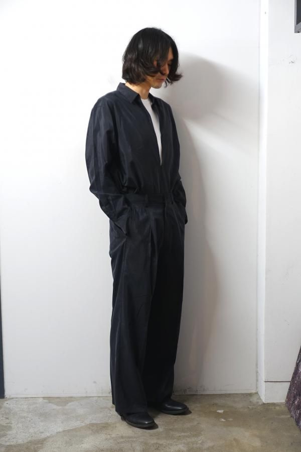 ssstein(シュタイン)/SILK NYLON SKIPPER SHIRT/BLACK 通販