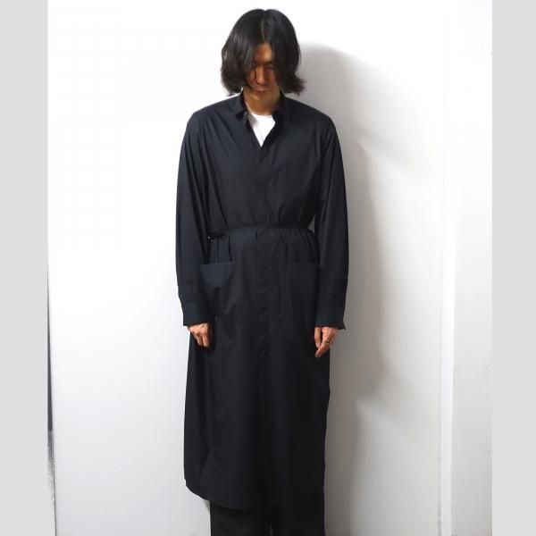 ssstein(シュタイン)/LONG SHIRT ONE PIECE/DARK CHARCOAL 通販
