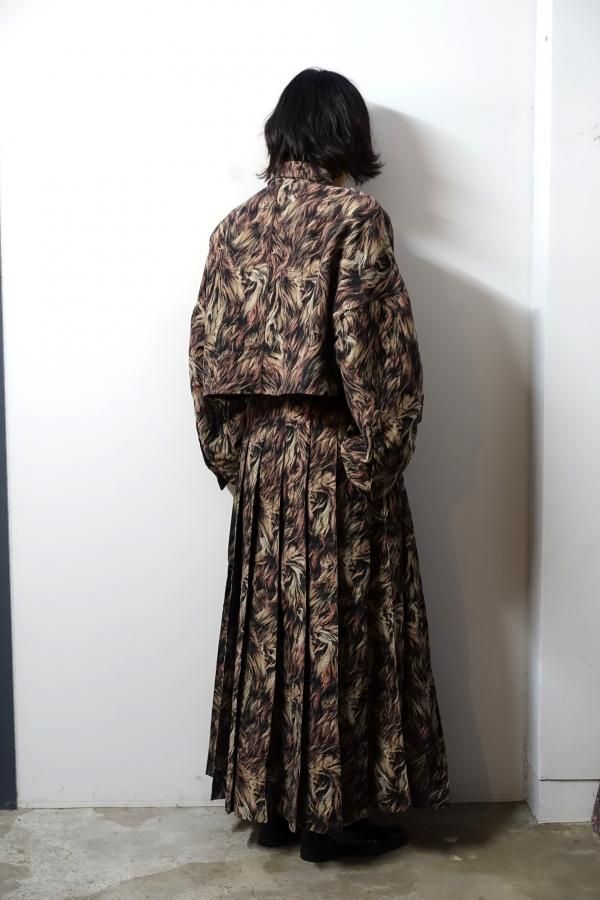 スカート YUZUKA SHINYAKOZUKA(シンヤコズカ)/PLEATS SKIRT/BROWN 通販 取り扱い
