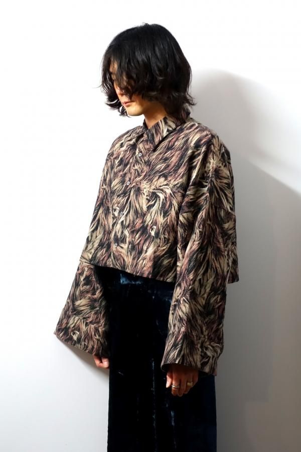 SHINYAKOZUKA(シンヤコヅカ)/SHORT GIANT HOODIE/METALLIC BLUE