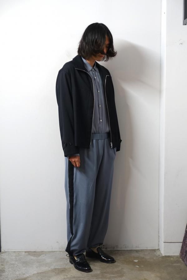 ssstein(シュタイン)/NYLON JERSEY TRACK TROUSERS/BLUE GREY