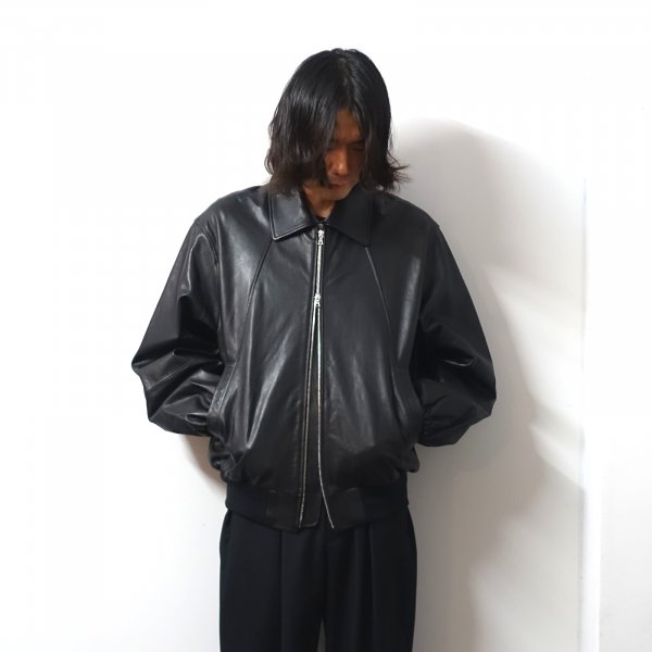 ssstein(シュタイン)/LEATHER ZIP SHORT JACKET/BLACK CONCRETE RIVER/ 取扱い,通販