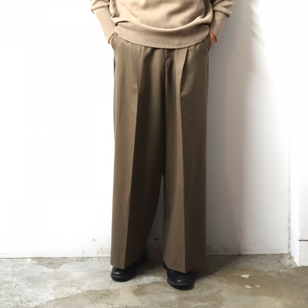 ssstein(シュタイン)/EXTRA WIDE TROUSERS/DARK BEIGE 通販 取り扱い-CONCRETE RIVER