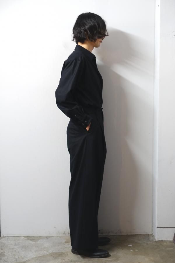 ssstein(シュタイン)/OVERSIZED SKIPPER SHIRT/BLACK 通販