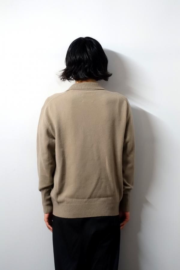 ssstein(シュタイン)/EXTRA FINE WOOL KNIT SKIPPER LS/BEIGE ssstein(シュタイン)/EXTRA FINE WOOL KNIT SKIPPER LS/BEIGE
